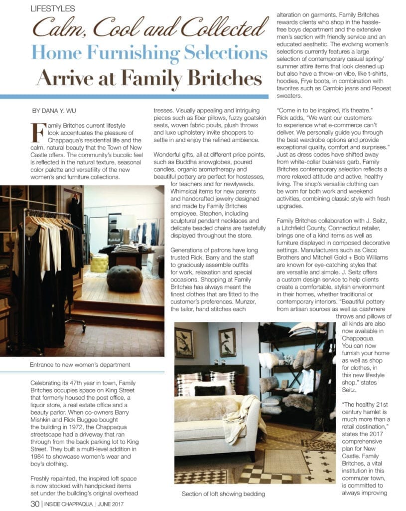 Family Britches Inside Chappaqua article p1