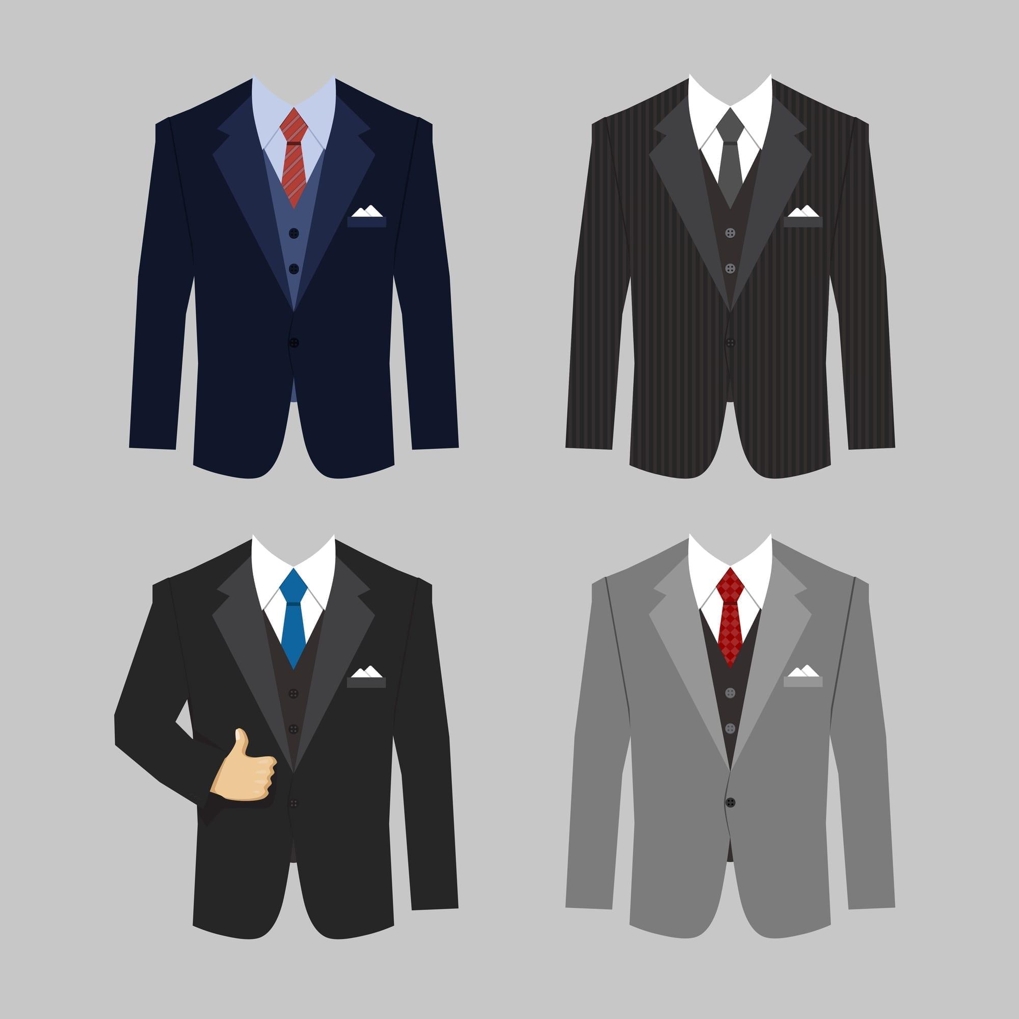 Meaning of suit colors: black, blue, navy, gray
