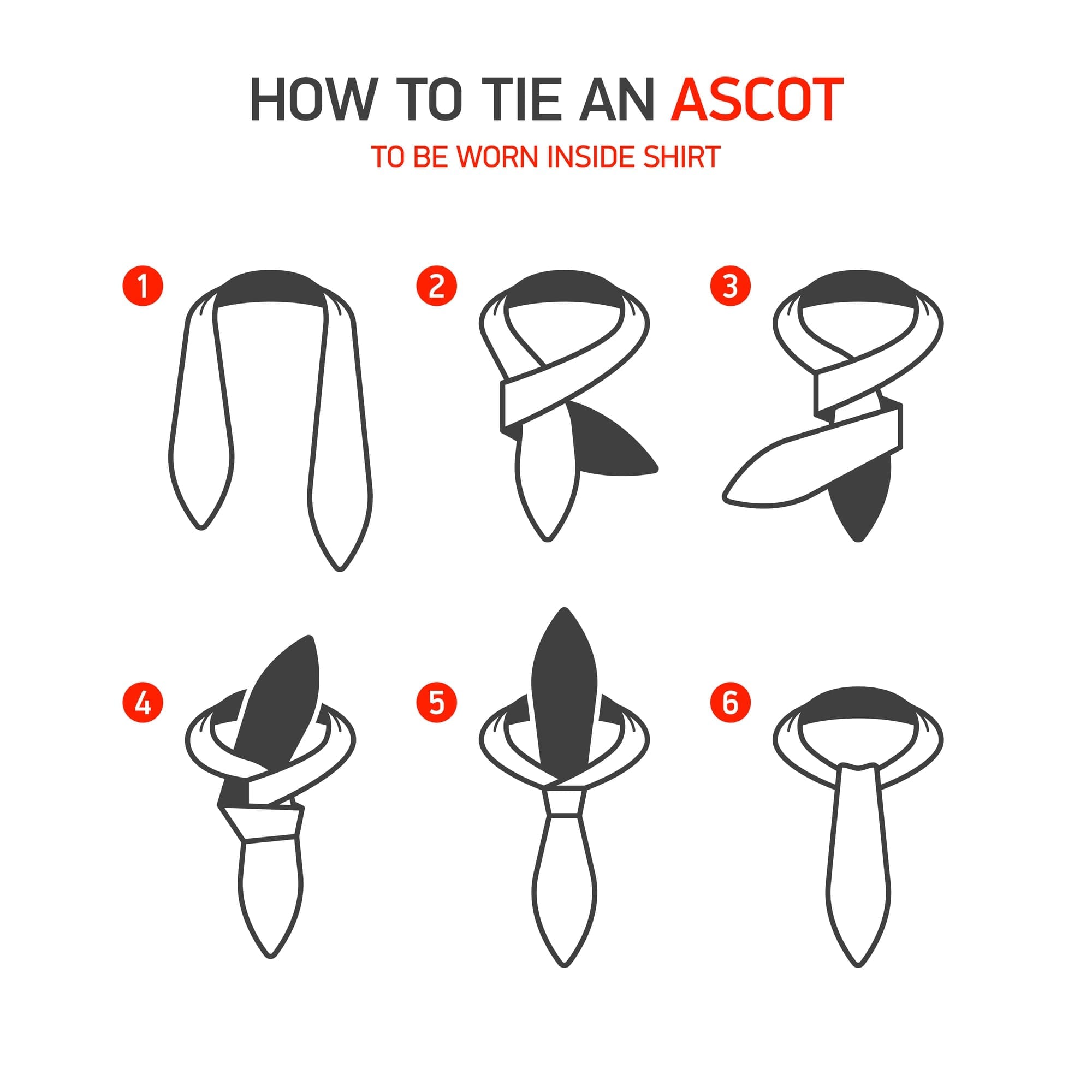 Mens Ties How To Tie An Ascot 