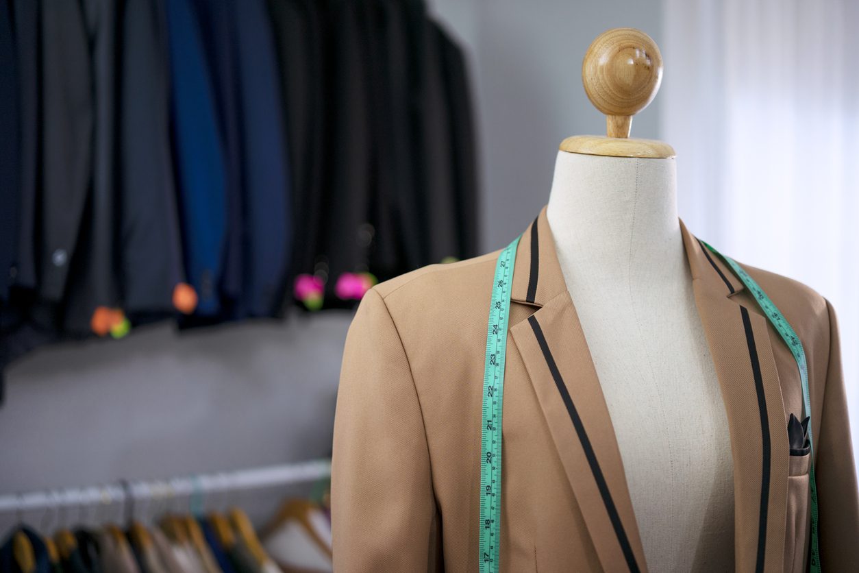 Building a wardrobe made from custom-tailored clothing.