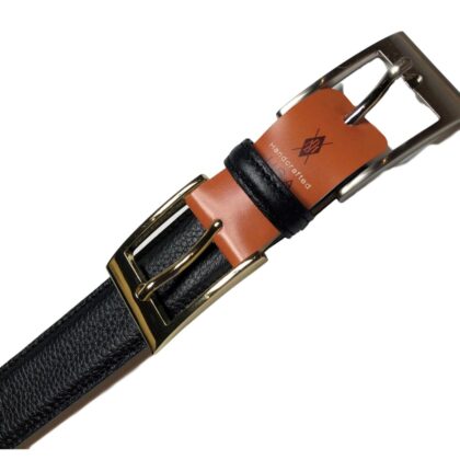 Scotch Grain Leather Belt with Saddle leather Lining