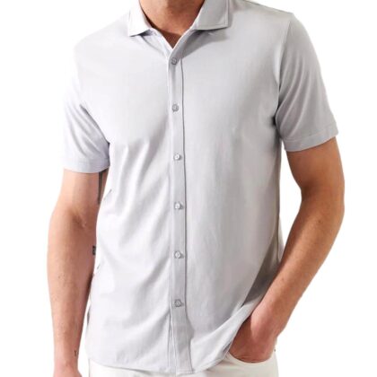 Iconic Button Front SS Knit