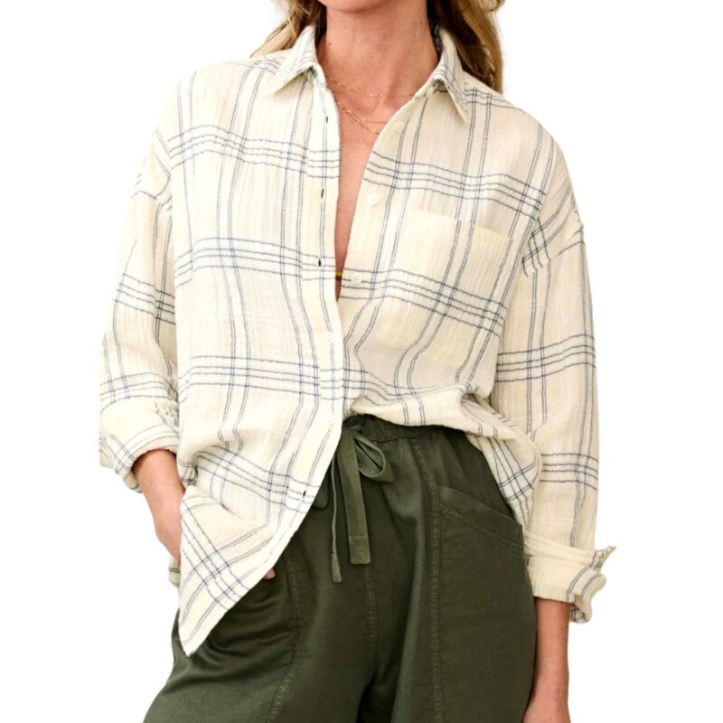 Dune Cotton Gauze Relaxed Blouse