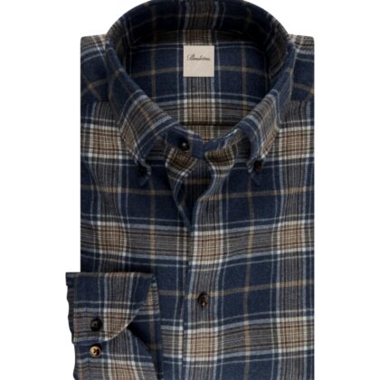Blue Plaid Flannel Shirt