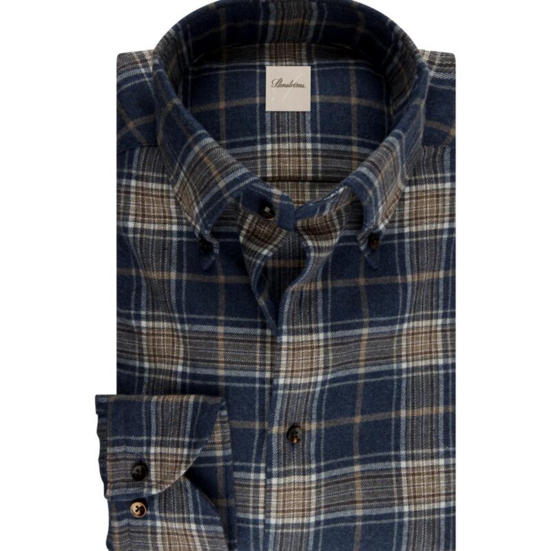Blue Plaid Flannel Shirt