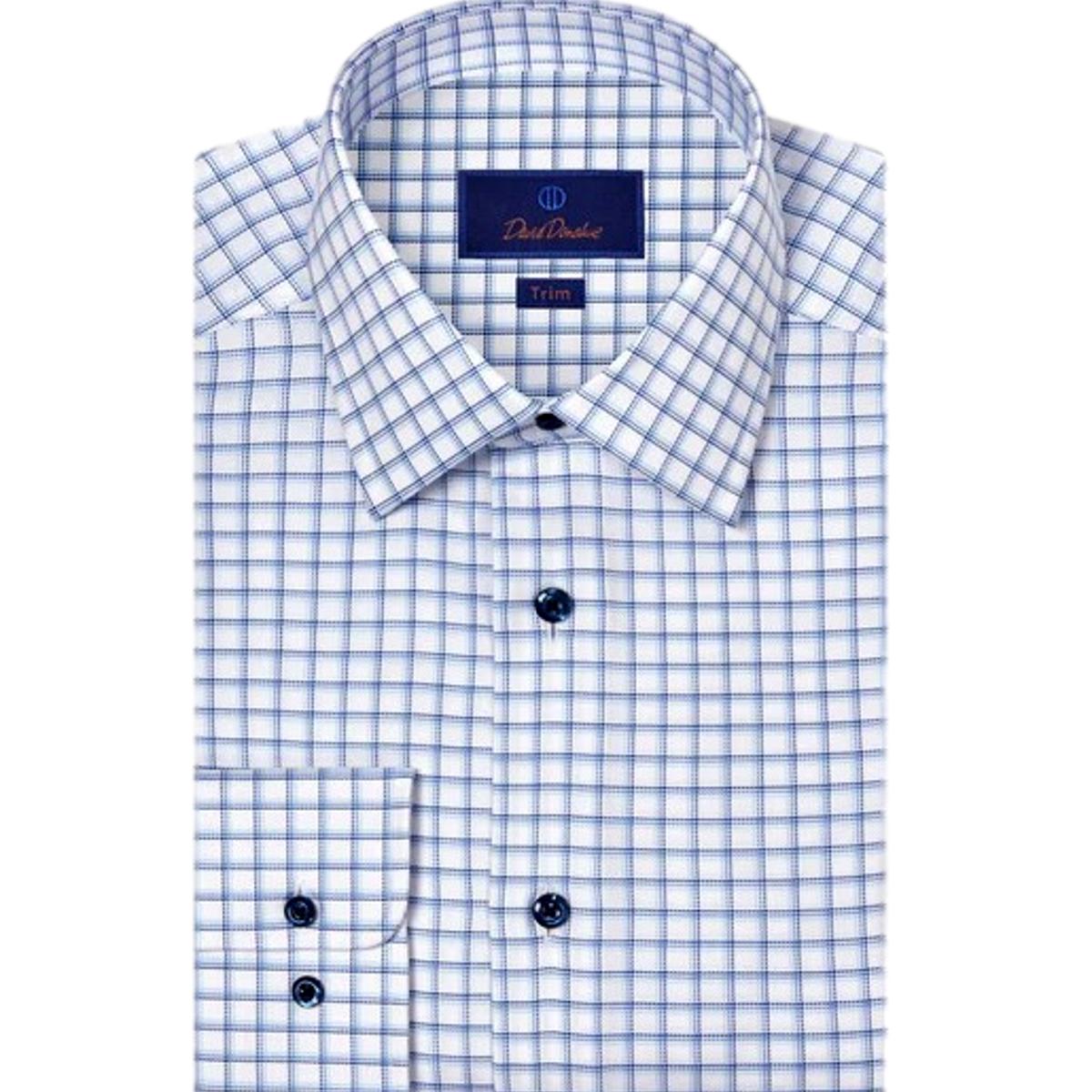 White and Blue Check