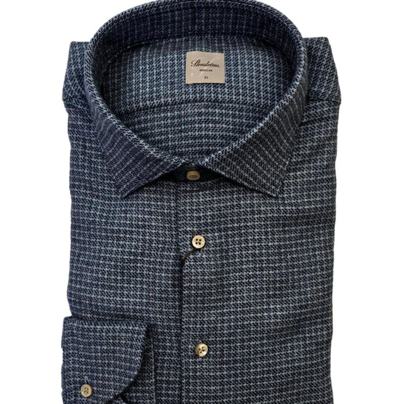 Blue Tic Weave Shirt