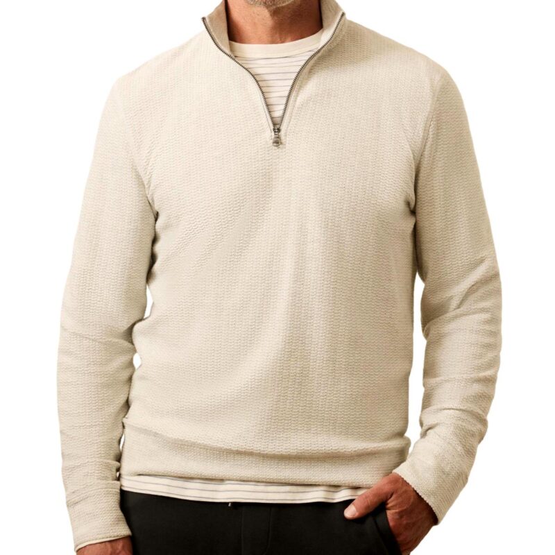 Textured Quarter Zip