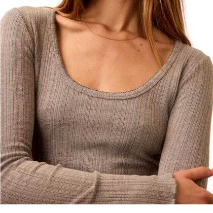 Paradise Pointelle Scoop Neck