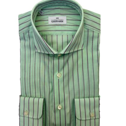 Striped Cotton Sport Shirt from Italy