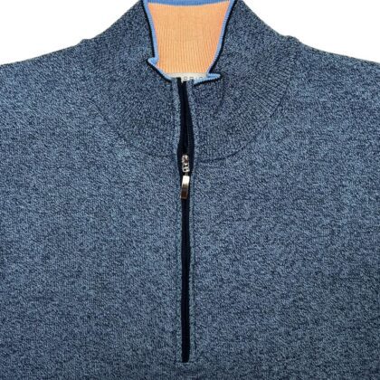 Cotton LS Mock Quarter Zip
