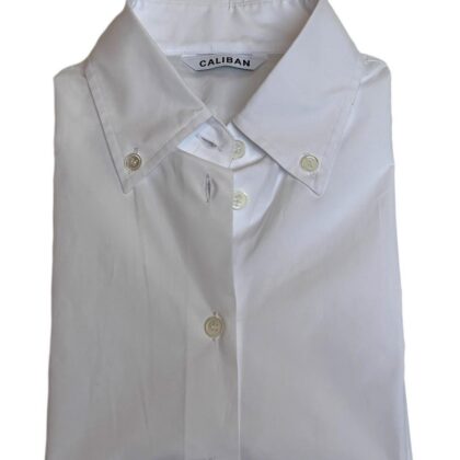 Cropped Blouse with Button Down Collar