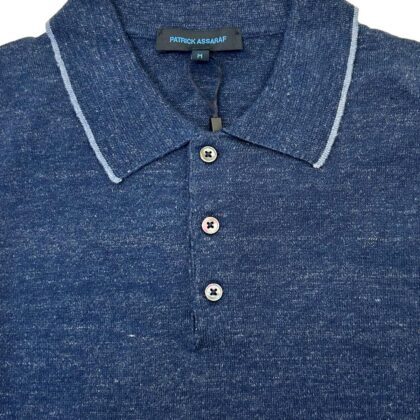 Linen Cotton Tipped SS Polo