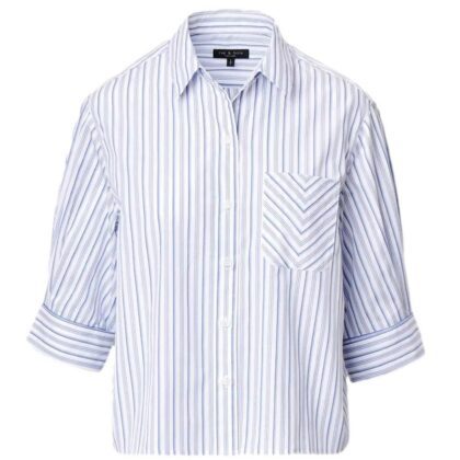 Luca Stripe Cropped Blouse