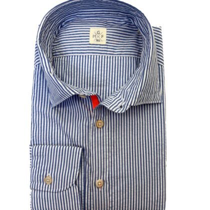 European Fit Stripe Cotton Sport Shirt