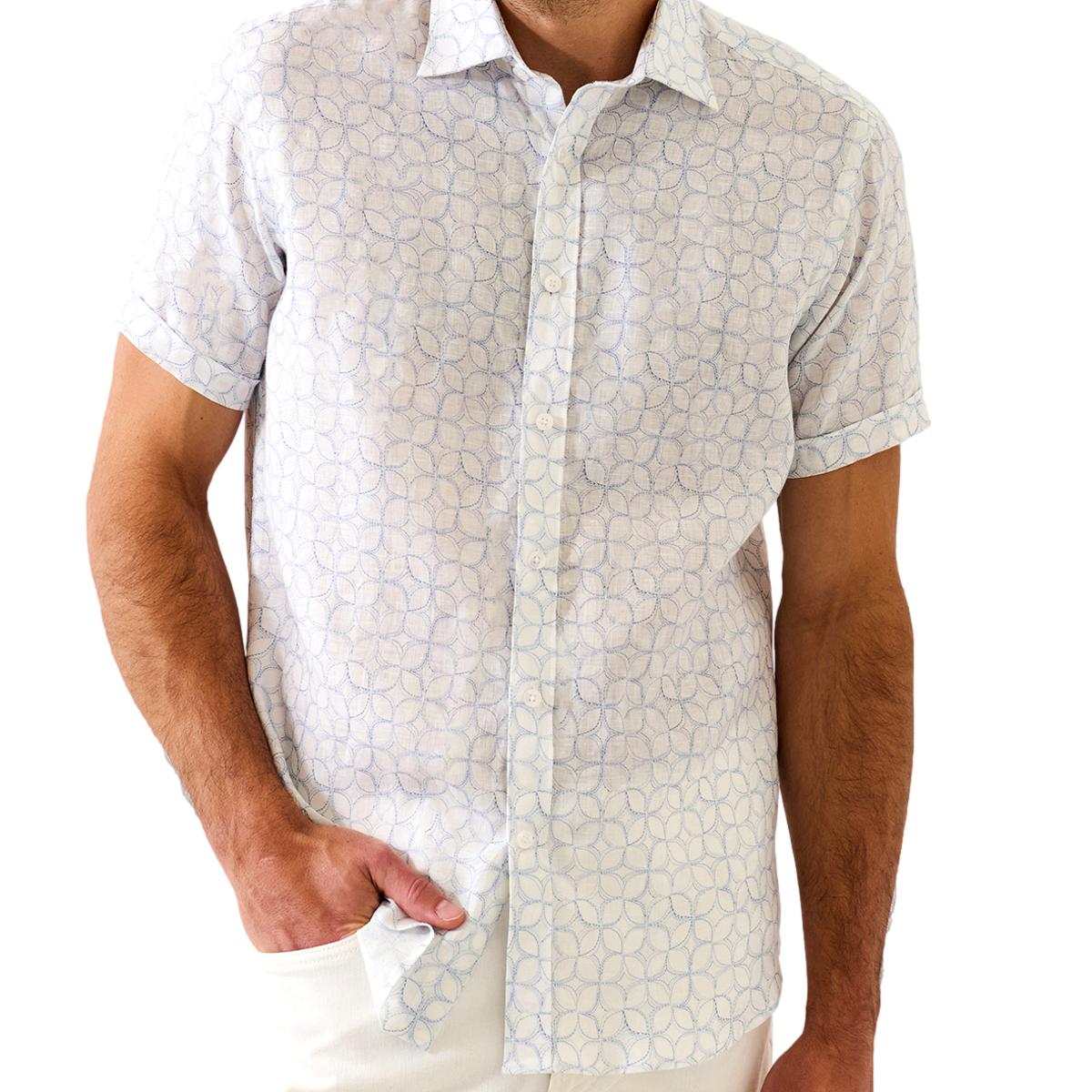 Printed Linen Short Sleeve