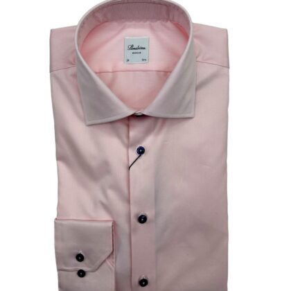 Cotton Solid with Contrast Buttons