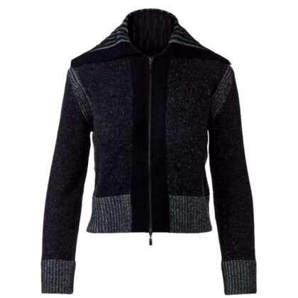 Plaited Zip Cardigan