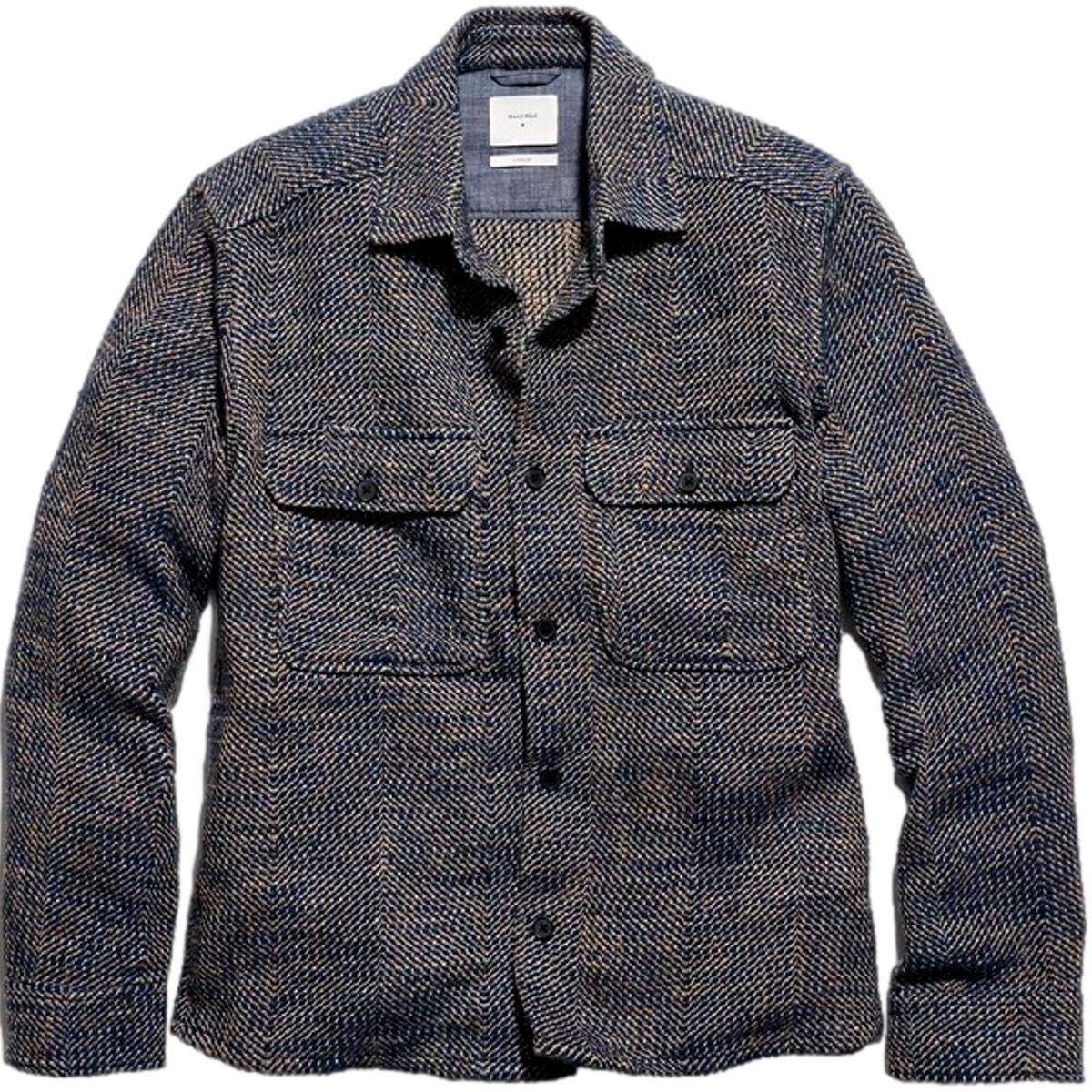 Tweed Pattern CPO Overshirt in Cotton