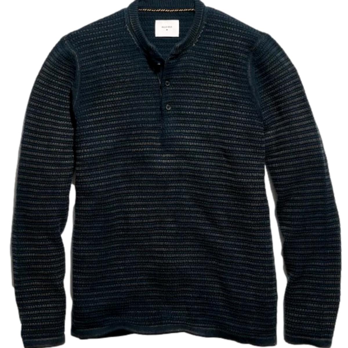 Cotton Links Henley Sweater