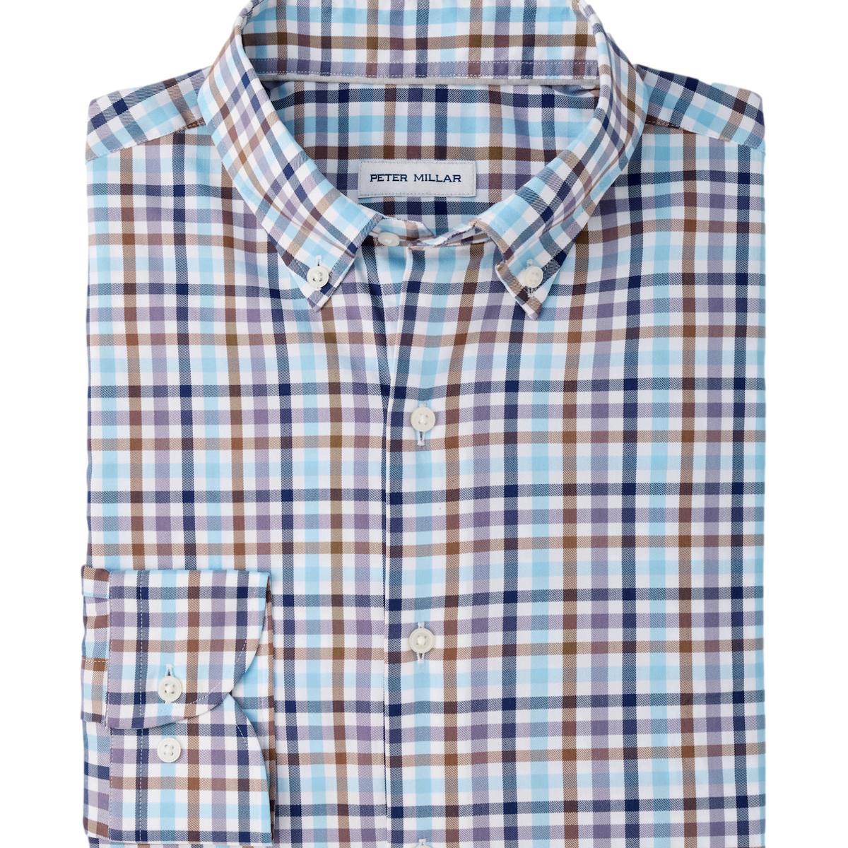 Elliot LS Sport Shirt with Button Down Collar