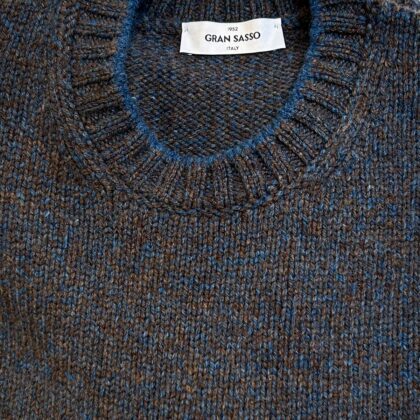 Crew Neck Lambswool sweater made in Italy