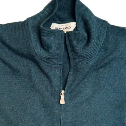 Virgin Wool Quartert Zip from Italy