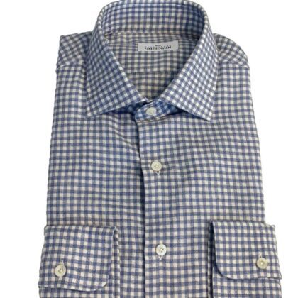 Brush Cotton Check from Italy