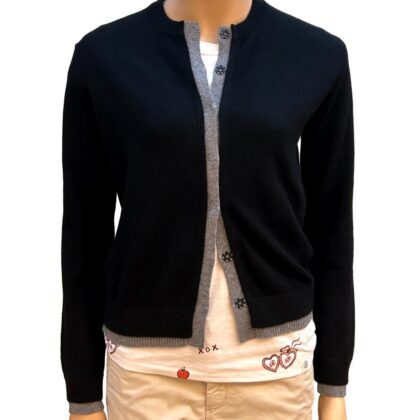 Double Trim Cardigan