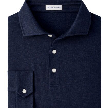 Herringbone Weave LS Polo