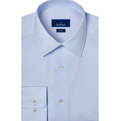 Light Blue Print Cotton Shirt