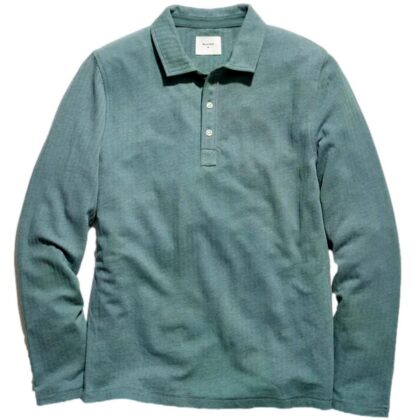 Herringbone Weave LS Polo