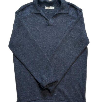Johnny Collar Pullover Wool and Linen