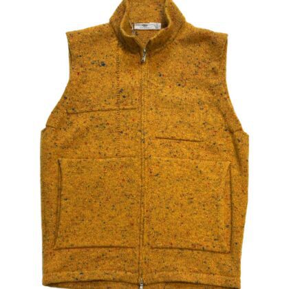 Merino Wool and Cashmere Donegal Vest