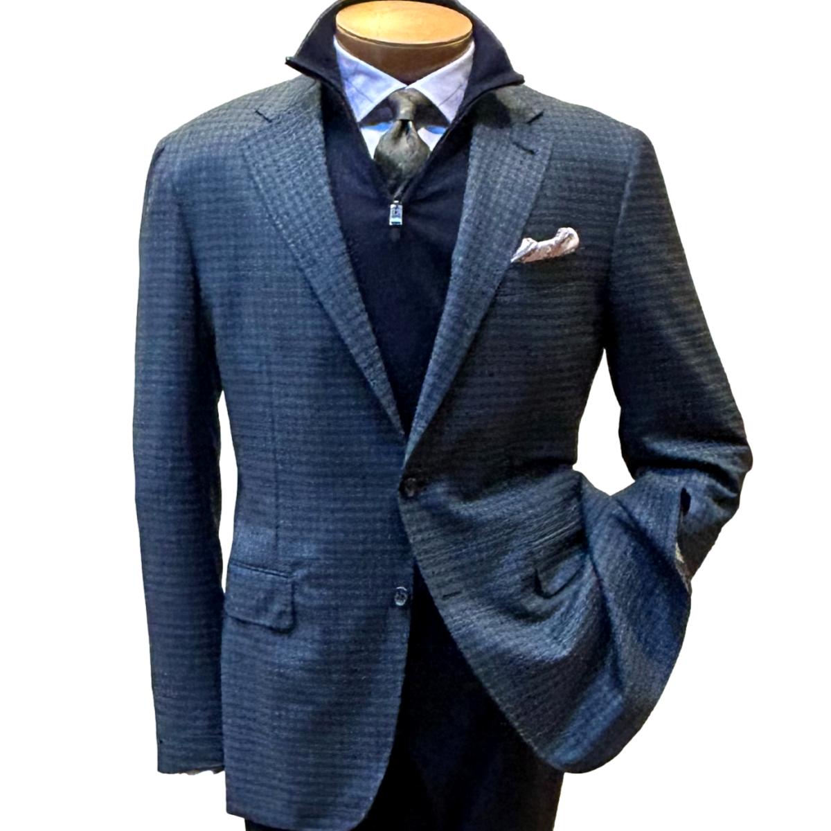 Wool Check Sport Coat Made in Italy