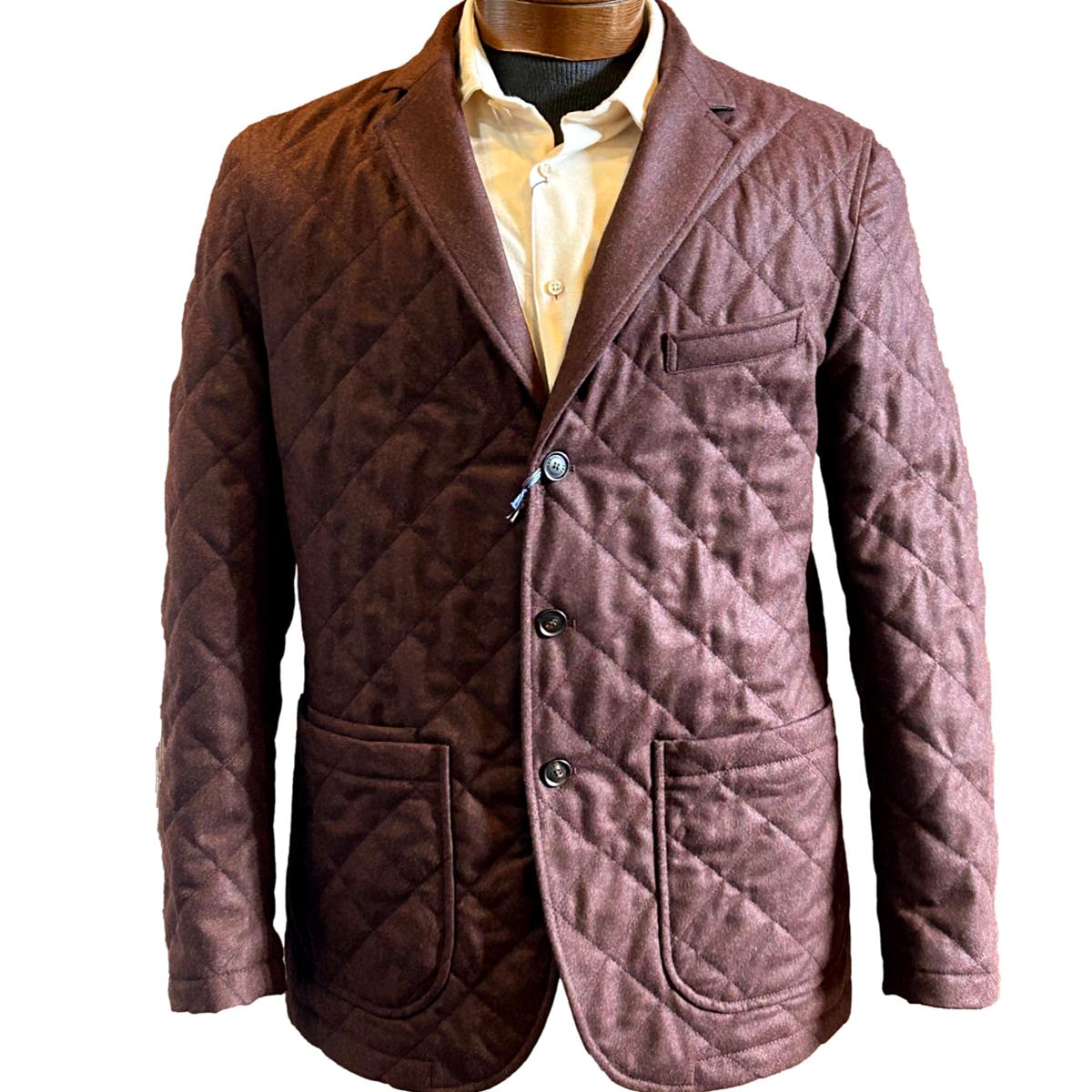 Quilted Hybrid Jacket Barberis Wool