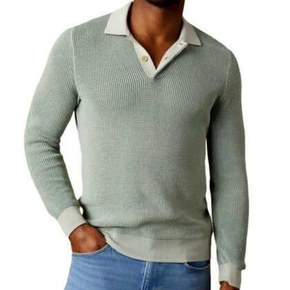 Sunwashed Collared Three Button Polo